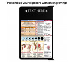 Folding Memo - WhiteCoat Clipboard® - Black Nursing Edition
