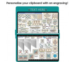Aluminum Needlework Clipboard - Teal