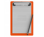 Memo Size 5 x 8 Aluminum Clipboard | Orange
