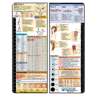 Vertical Nursing Adhesive Reference Label 