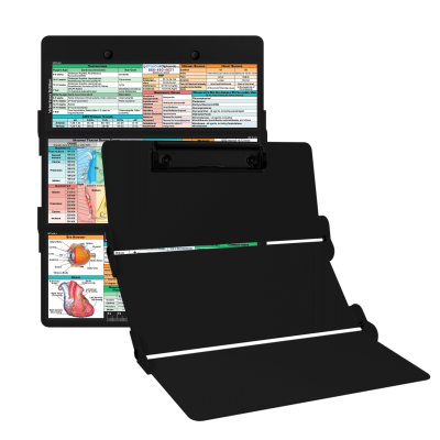 WhiteCoat Clipboard® Trifold - Blackout Veterinary Medicine Edition