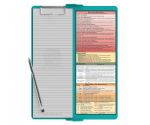 WhiteCoat Clipboard® Vertical - Teal Physical Therapy Edition